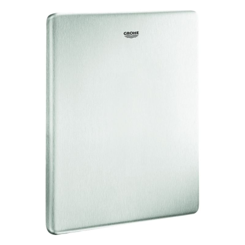 Grohe WC-Steuerung 38934 zur Hand- Fernbetaetigung von Spülkästen edelstahl, 110 x 217 mm, Farbe silber Bild 1