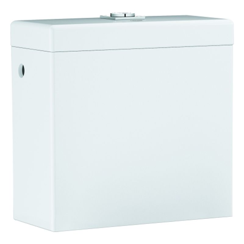 Grohe Aufputz-Spülkasten Cube Keramik Anschluss seitlich alpin, 494 x 180 mm, Farbe weiß Bild 1