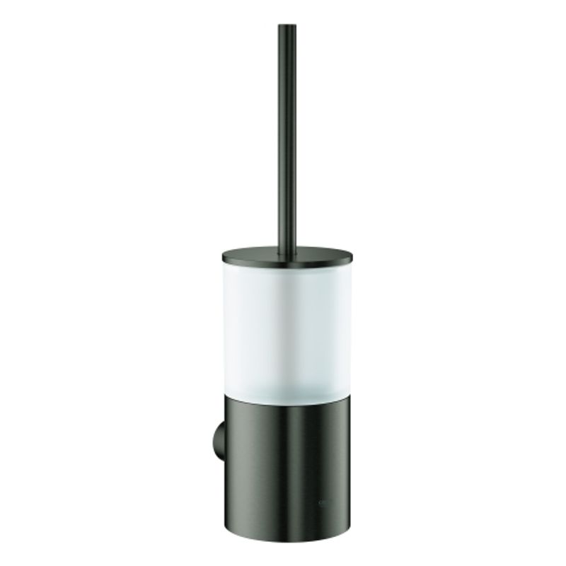 Grohe Toilettenbürstengarnitur Atrio 40314_3 Wandmontage hard graphite geb, 388 x 127 mm, Farbe hard graphite Bild 1
