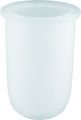 Grohe Ersatzglas für Toilettenbürstengarnitur Essentials, satin, Farbe weiß Bild 1