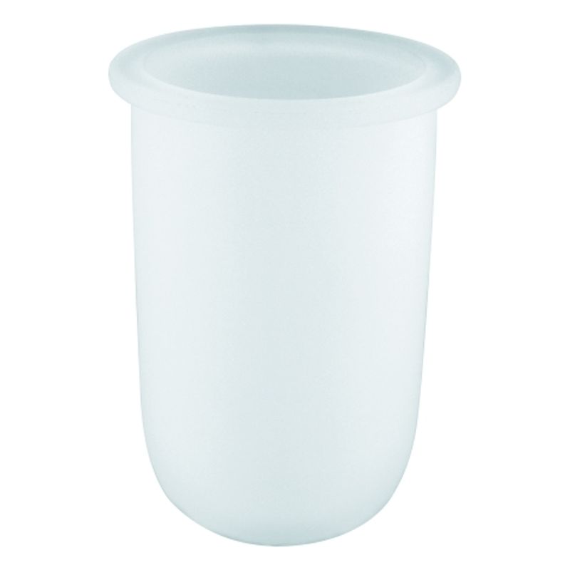 Grohe Ersatzglas für Toilettenbürstengarnitur Essentials, satin, Farbe weiß Bild 1