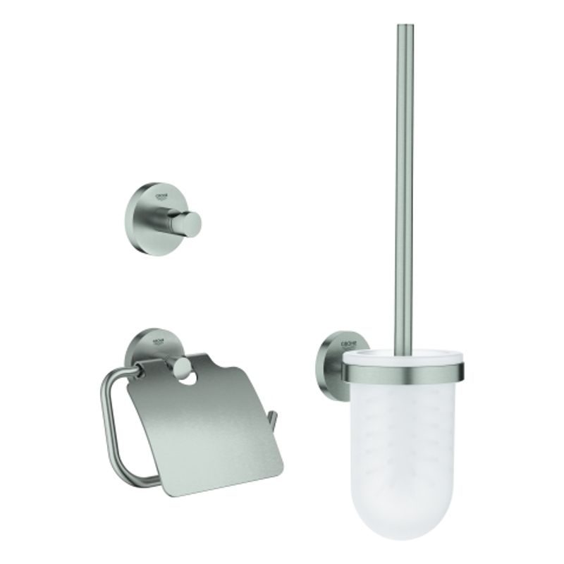Grohe WC-Set 3-in-1 Essentials 40407_1 supersteel, Farbe Edelstahl Bild 1