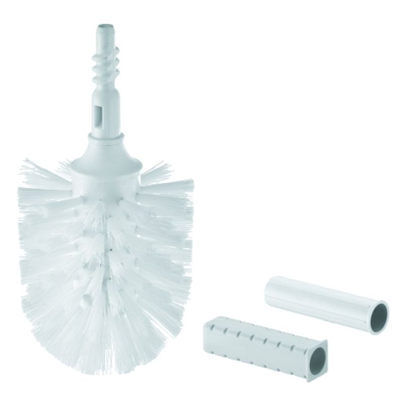 Grohe Ersatzbürstenkopf inklusive 2 Adapter für versch. Designs v.Ersatzbürsten, 104 mm, Farbe weiß Bild 1