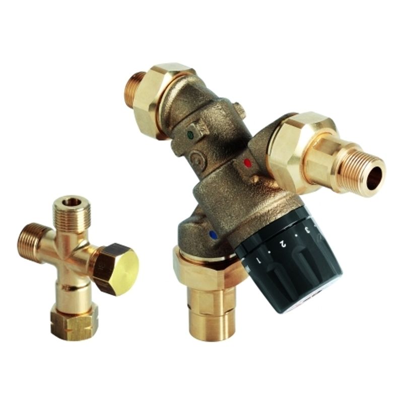 Grohe Red Mischventil, einstellbar von 35°C bis 75°C, Farbe rot Bild 1