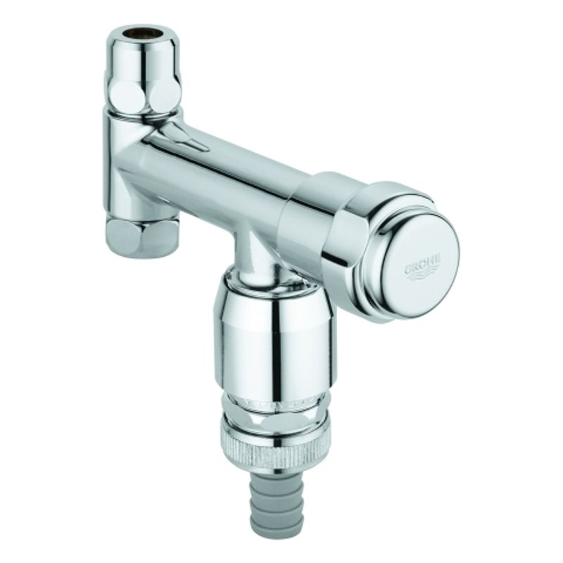 Grohe WAS-Ventil Eckfix Design-Gr, mit RV und Rohrbelüfter, DN 10, Farbe silberfarben Bild 1