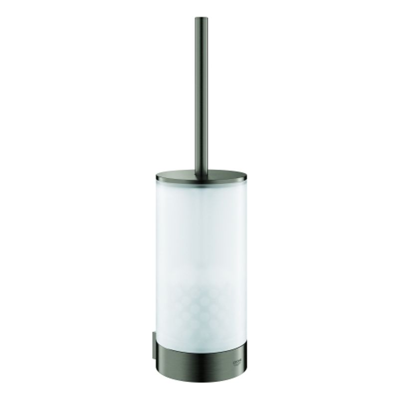 Grohe WC-Bürstengarnitur Selection 41076 Glas / hard graphite gebürstet, 383 x 100 x 108 mm, Farbe hard graphite Bild 1