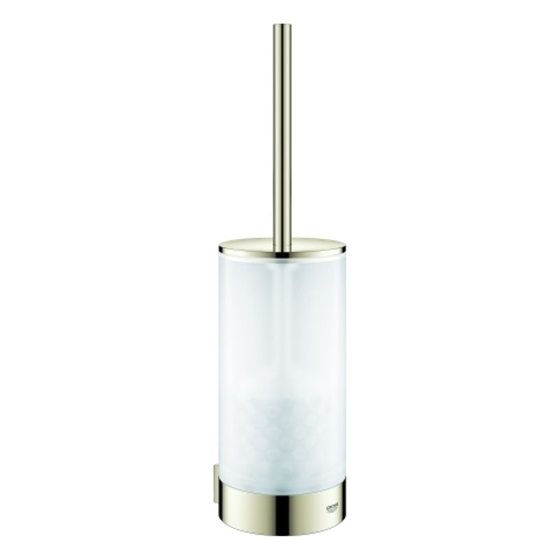 Grohe WC-Bürstengarnitur Selection 41076 Glas /, 383 x 100 x 108 mm, Farbe nickel Bild 1