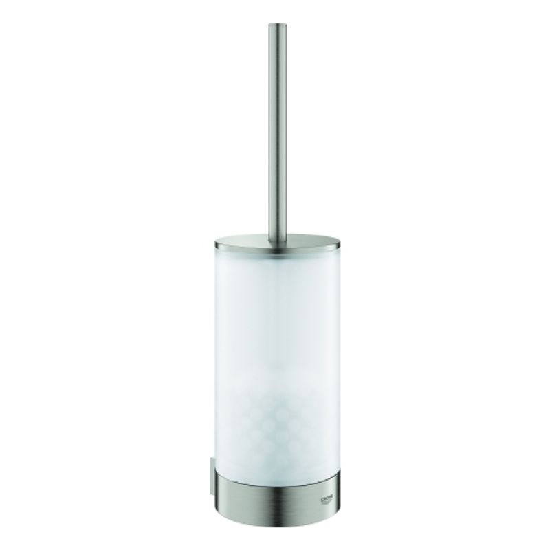 Grohe WC-Bürstengarnitur Selection 41076 Glas / supersteel, 383 x 100 x 108 mm, Farbe Edelstahl Bild 1