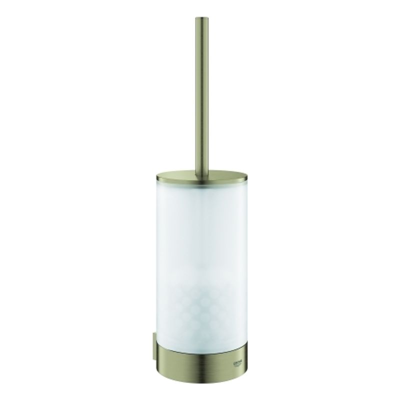 Grohe WC-Bürstengarnitur Selection 41076 Glas / nickel gebürstet, 383 x 100 x 108 mm, Farbe nickel Bild 1