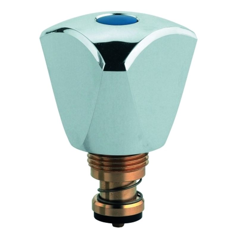 Grohe Oberteil ABS-Kronengriff, mit Rückflussverhinderer, DN 10, Farbe silberfarben Bild 1