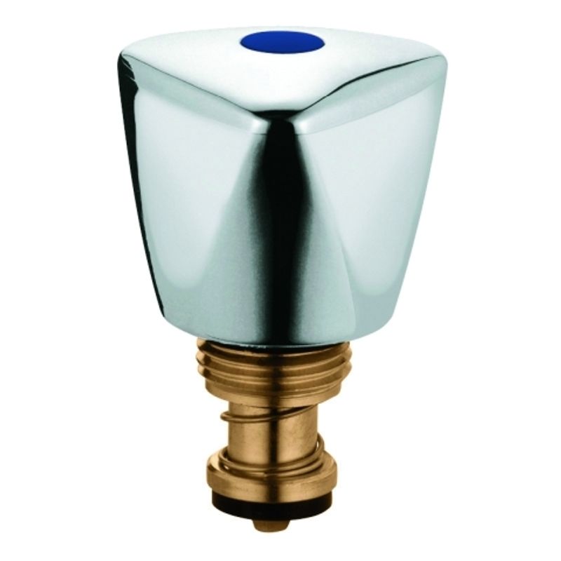 Grohe Oberteil ABS-Kronengriff, mit Rückflussverhinderer, DN 15, Farbe silberfarben Bild 1