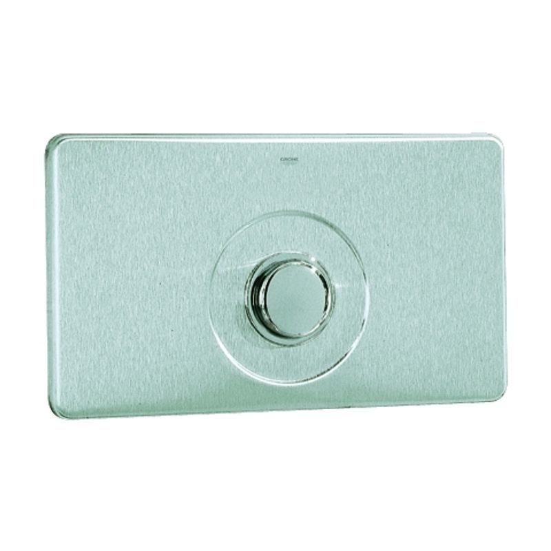 Grohe Platte und Druckknopf edelstahl, Farbe silber Bild 1