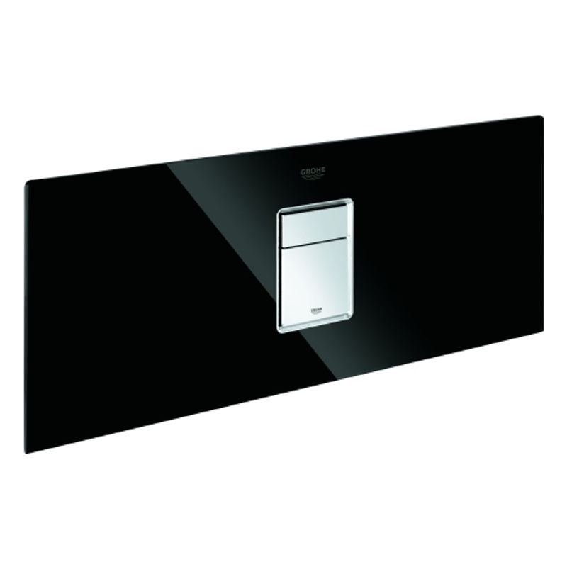Grohe Abdeckplatte 42481, mit Drucktaste, für Rapid SL Glasmodul, Farbe schwarz Bild 1