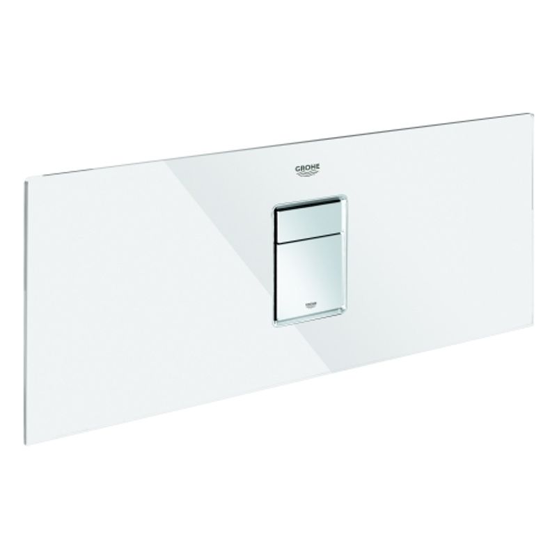 Grohe Abdeckplatte 42481, mit Drucktaste, für Rapid SL Glasmodul, Farbe weiß Bild 1