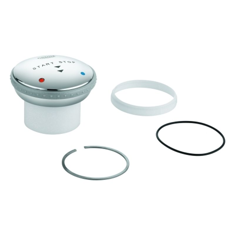 Grohe Betaetigungskappe chrom für Contromix Public / Surf WT u.Brause, Farbe silberfarben Bild 1