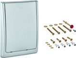 Grohe DAL Abdeckplatte komplett für UP-WC-Druckspüler, Farbe silberfarben Bild 1