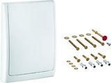 Grohe Abdeckplatte 43179 komplett, für WC-Druckspüler Wandeinbau, Farbe weiß Bild 1