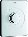 Grohe Abdeckplatte für Druckspüler, mit Druckknopfbetaetigung, Farbe silberfarben Bild 1