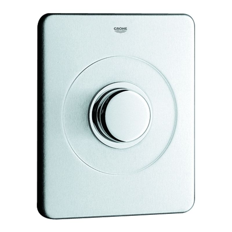 Grohe Abdeckplatte, für Wandeinbauspülkasten aus, Farbe silberfarben Bild 1