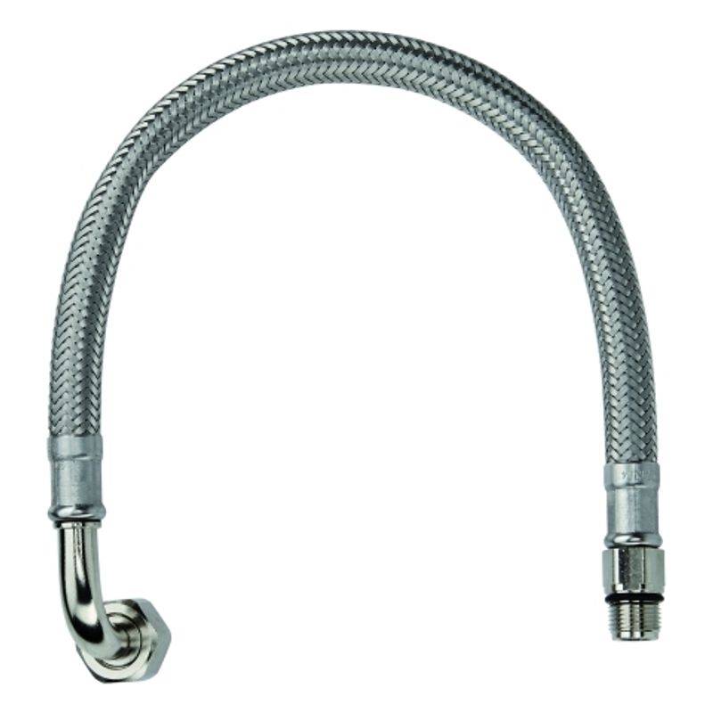 Grohe Druckschlauch flexibel M12 x 1 x, 1" x 3 / 8", Farbe silberfarben Bild 1