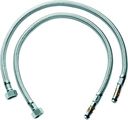 Grohe Druckschlauch 3/8" x 484, Farbe silberfarben Bild 1