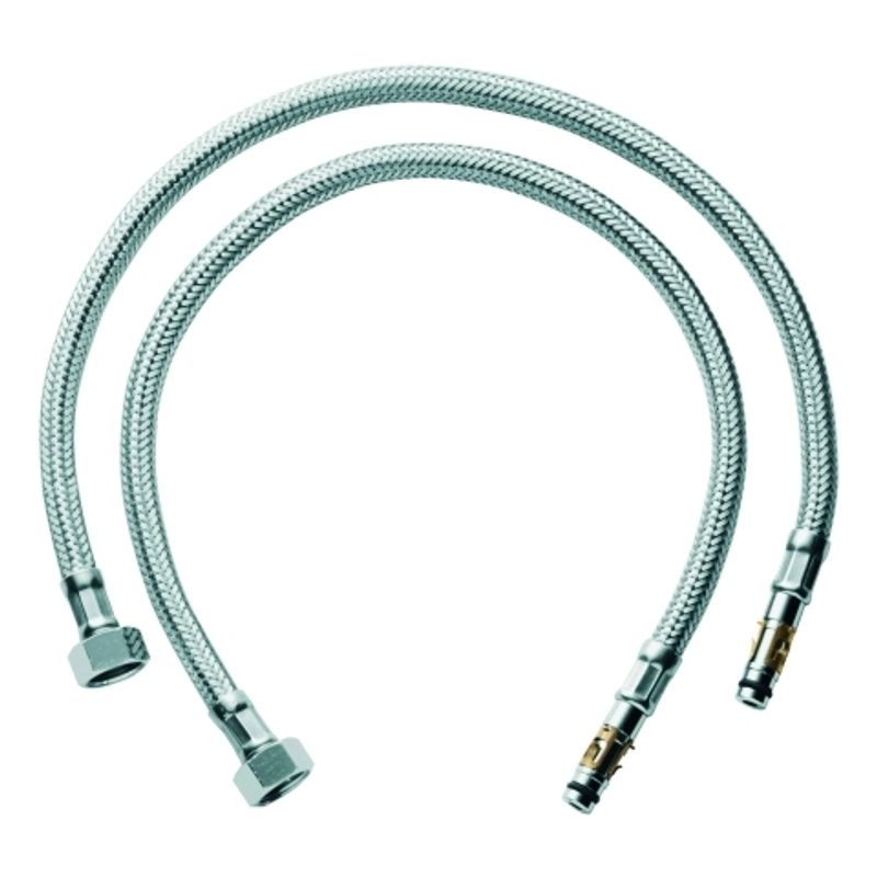 Grohe Druckschlauch 3/, 8" x 484, Farbe silberfarben Bild 1