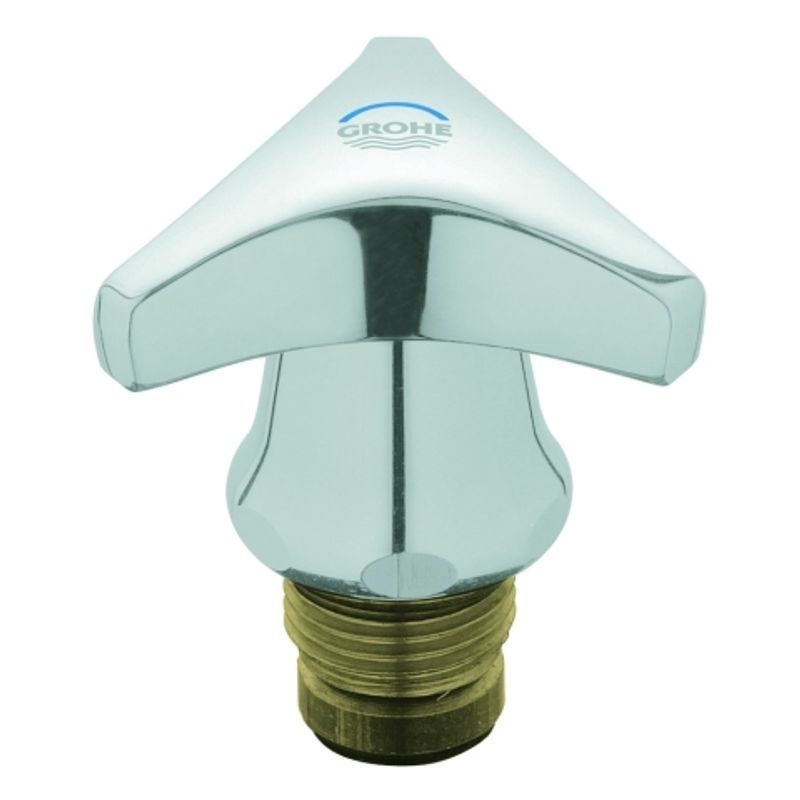 Grohe Oberteil 1/2", mit Trecorn-Griff kalt, Farbe silberfarben Bild 1