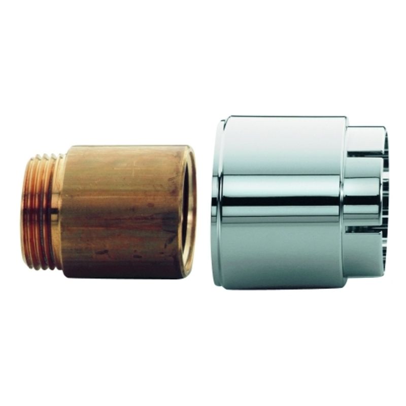 Grohe Verlängerungsset 30 mm, für Wandbatterien, 3/4", 2 Stück, Farbe silberfarben Bild 1