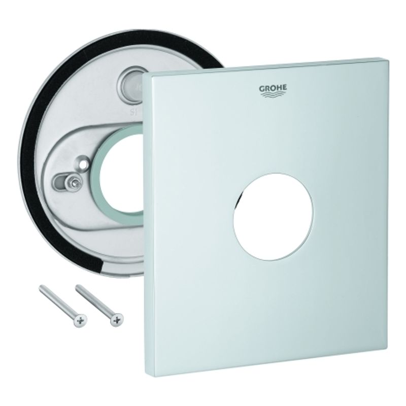 Grohe Rosette eckig, Farbe silberfarben Bild 1
