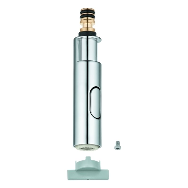 Grohe Spülbrause für Essence-Einhebel-Spül tischbatt, Profibrause, Metallgeh, Farbe silberfarben Bild 1