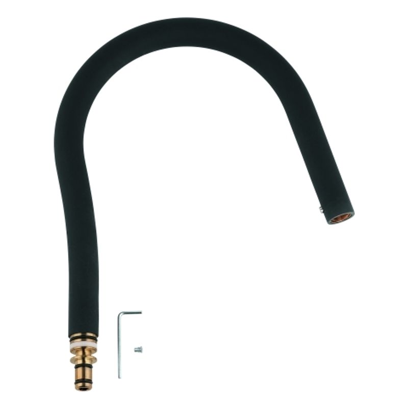 Grohe Brauseschlauch GrohFlexx Küche aus Santopren, Concetto, schwarz / softfeeling, Farbe schwarz Bild 1