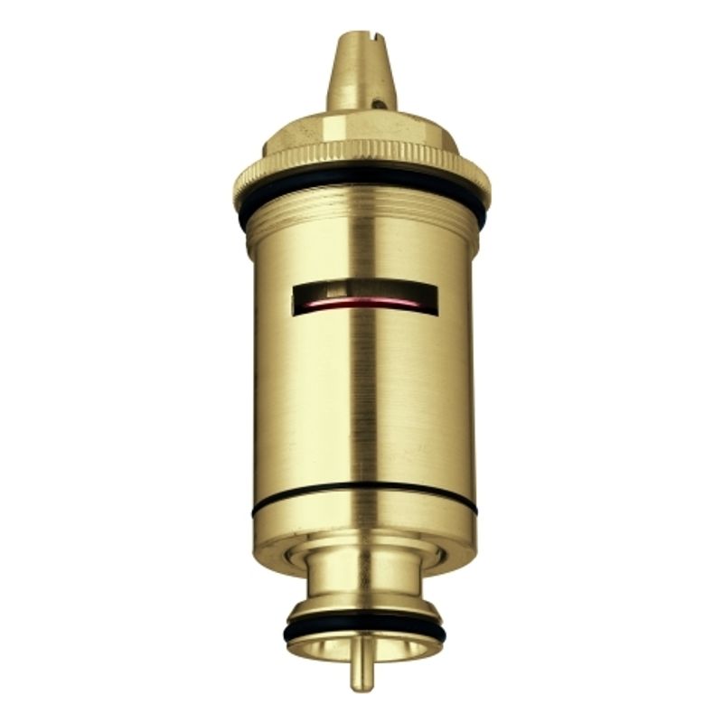 Grohe Thermoelement 3/4" Bimetall warm rechts, für Grohmix ab Baujahr 81, Farbe rot Bild 1