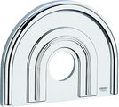 Grohe Rosette für Brause Einhandmischer FMS, Chiara, chrom, 235 x 181 mm, Farbe silberfarben Bild 1