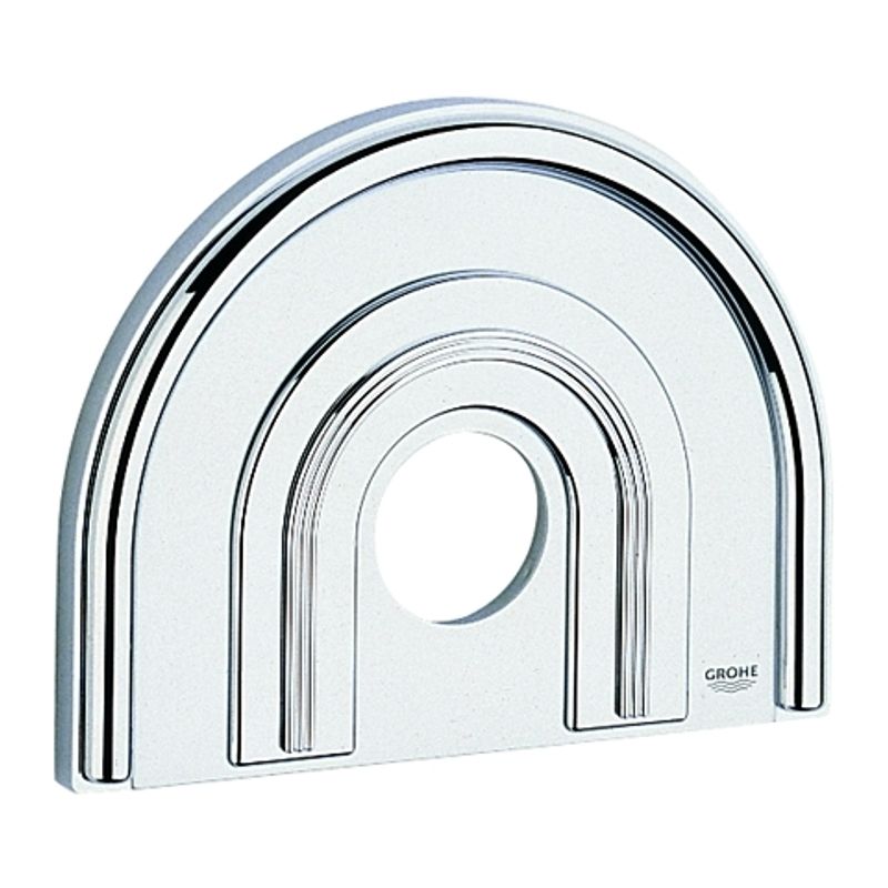 Grohe Rosette für Brause Einhandmischer FMS, Chiara, chrom, 235 x 181 mm, Farbe silberfarben Bild 1