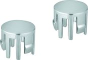 Grohe Abdeckkappe, für Grohtherm 1000 Griffe, 2 Stück, Farbe silberfarben Bild 1