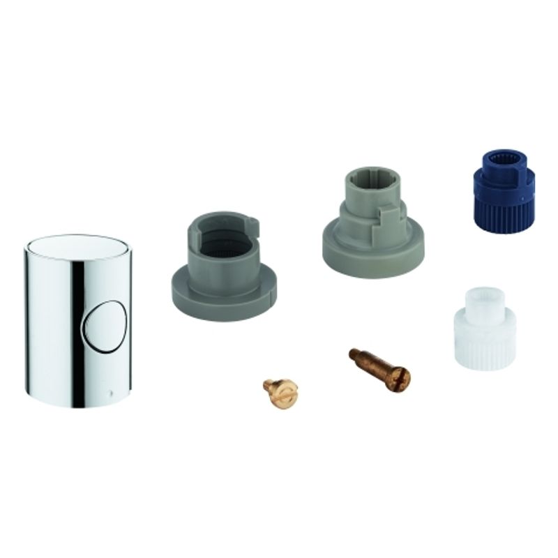 Grohe Metallgriff Mengengriff, mit EcoButton, DN 15, Farbe silberfarben Bild 1
