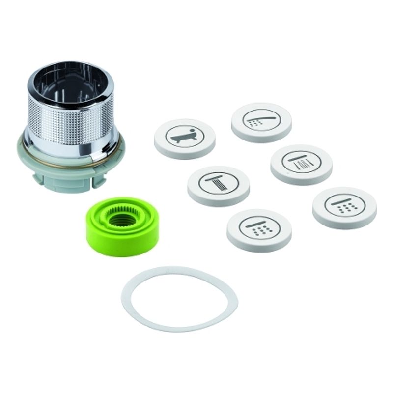 Grohe Druckknopfbetaetigung, für SmartControl Unterputz, Farbe silberfarben Bild 1