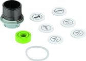 Grohe Druckknopfbetaetigung mit Symbolk, für SmartControl UP, hard graphite gebürst, Farbe grau Bild 1