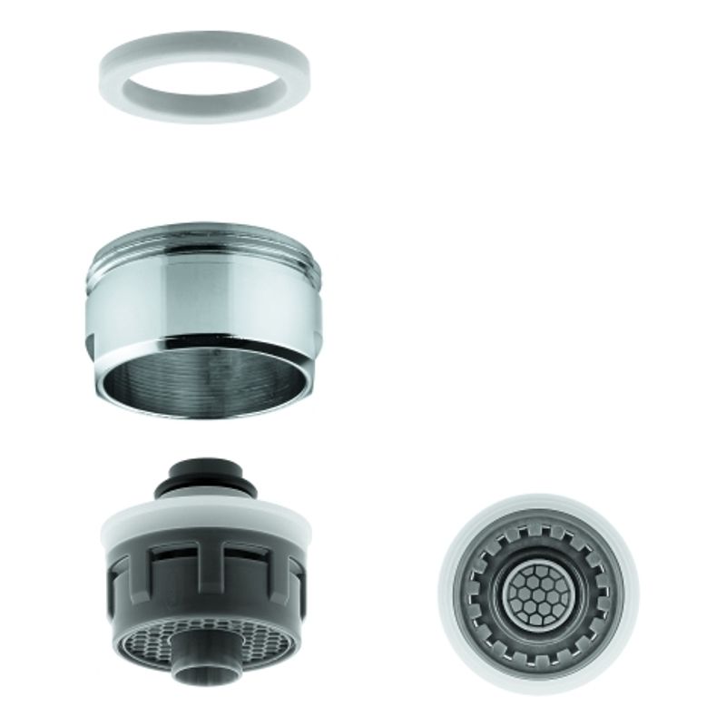 Grohe Mousseur, mit Aussengewinde M24 x 1, Dual Strahlregler Blue, Farbe silberfarben Bild 1