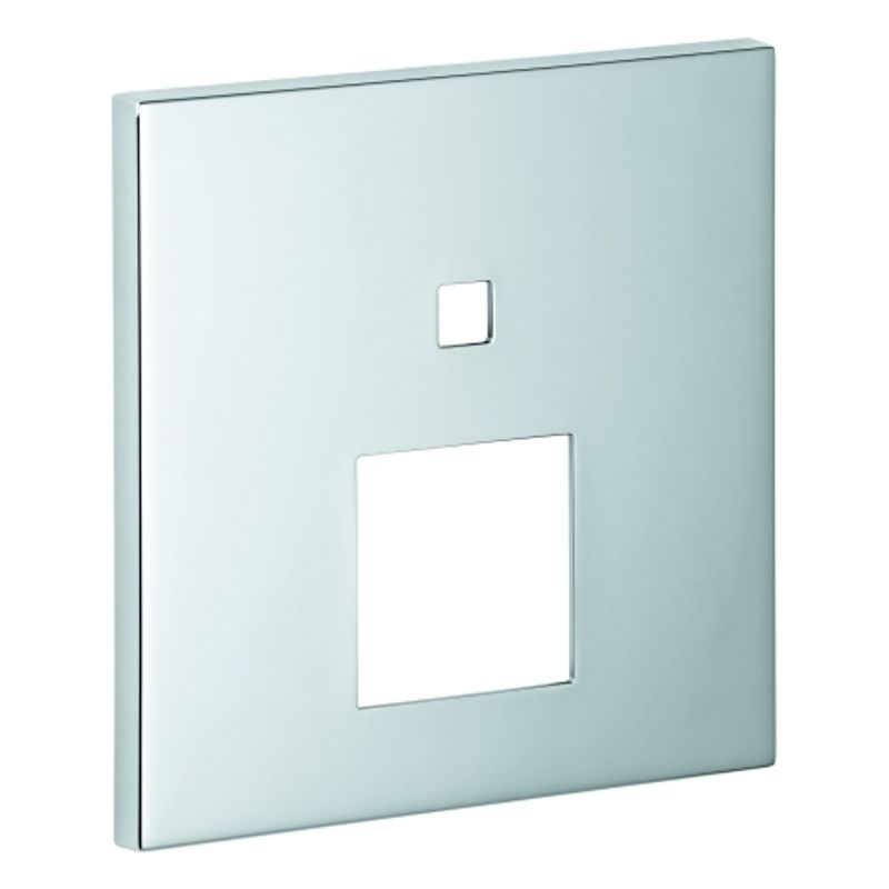 Grohe Rosette eckig, für Einhandmischer FMS mit 2-Wege Umstellung, Farbe silberfarben Bild 1