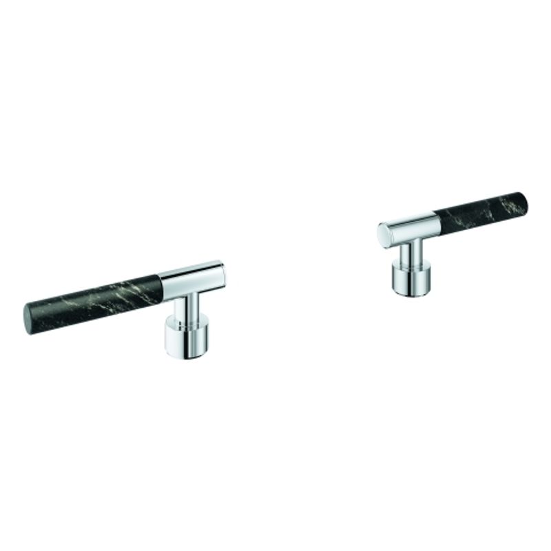 Grohe Hebelgriffe Atrio Private C. Vanilla Noir Caesarstone chrom, Farbe silberfarben Bild 1