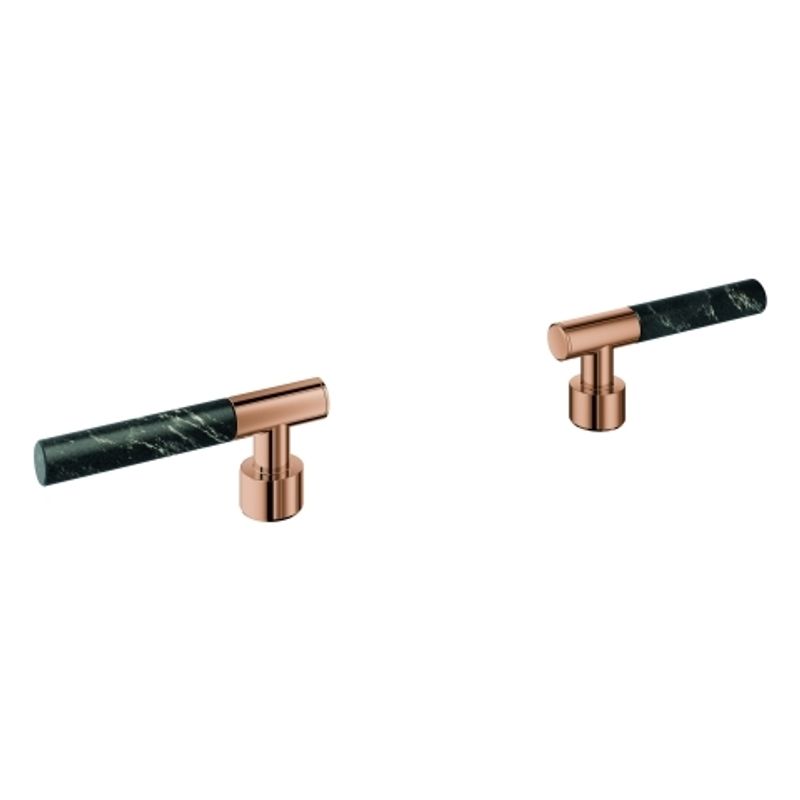 Grohe Hebelgriffe Atrio Private C. 48459 Vanilla Noir Caesarstone warm sunset, Farbe silberfarben Bild 1