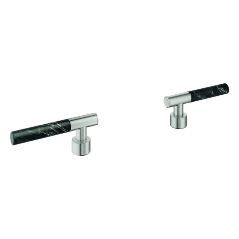 Grohe Hebelgriffe Atrio Private C. 48459 Vanilla Noir Caesarstone supersteel, Farbe silberfarben Bild 1