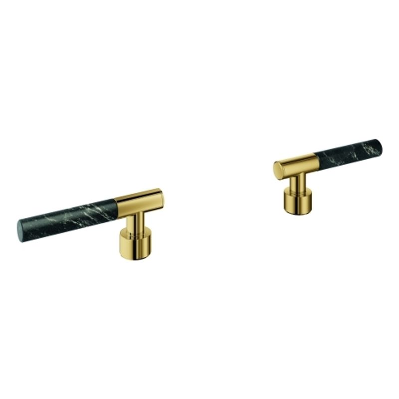 Grohe Hebelgriffe Atrio Private C. 48459 Vanilla Noir Caesarstone, Farbe gold Bild 1