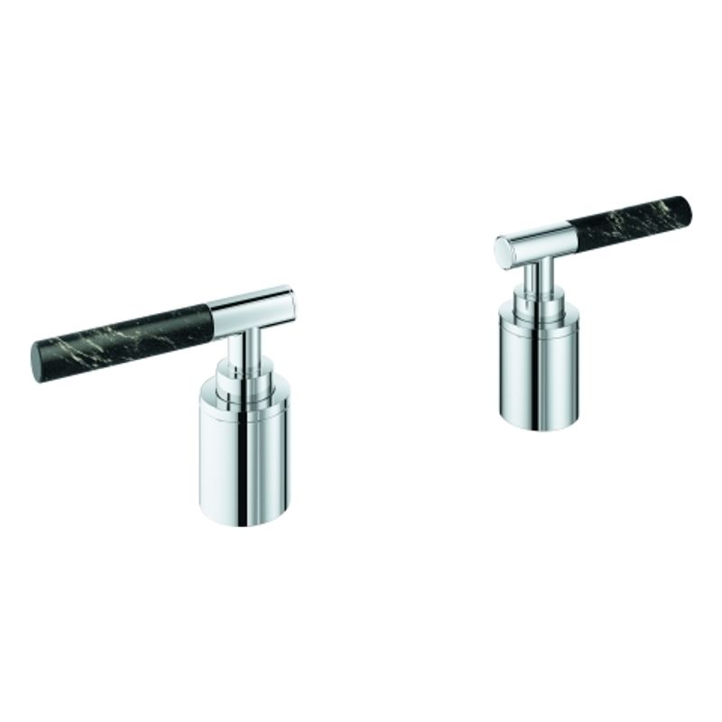 Grohe Hebelgriffe Atrio Private C. Vanilla Noir Caesarstone chrom, Farbe silberfarben Bild 1