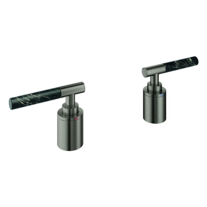 Grohe Hebelgriffe Atrio Private C. 48465 Vanilla Noir Caesarstone hard graph. gb, Farbe silberfarben Bild 1