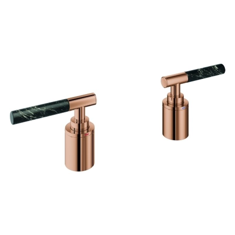 Grohe Hebelgriffe Atrio Private C. 48465 Vanilla Noir Caesarstone warm sunset, Farbe silberfarben Bild 1