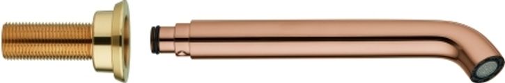 Grohe Auslauf, Ausladung 180 mm, mit Mousseur, Farbe rot Bild 1