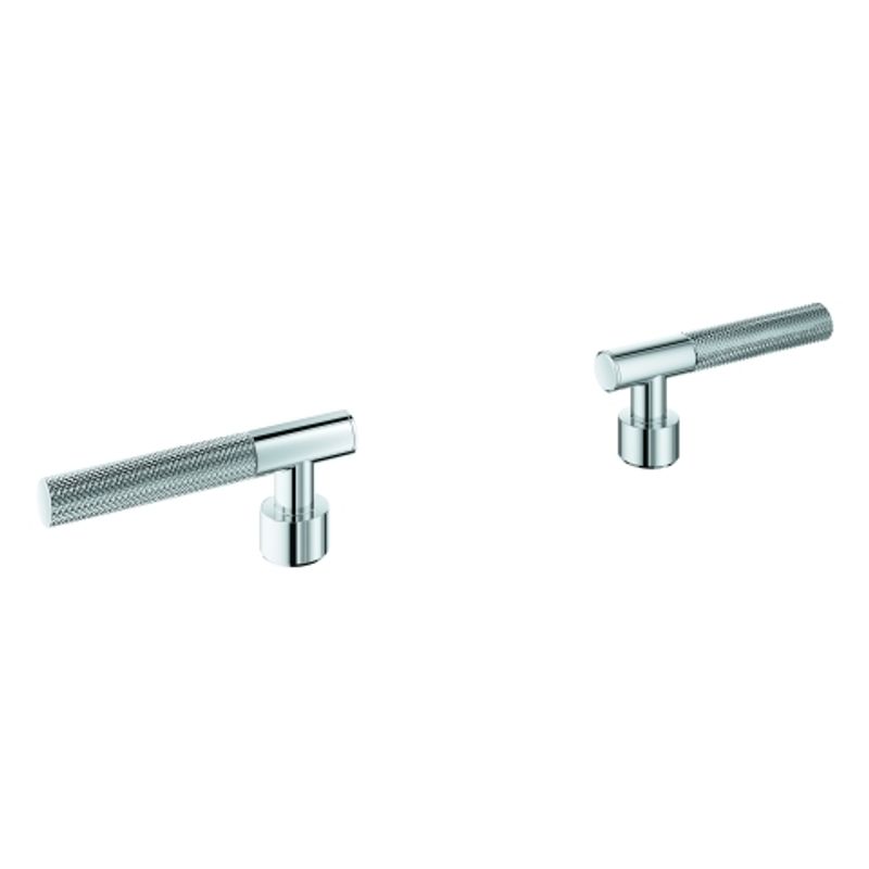 Grohe Hebelgriffe Atrio Private C. Raendelstruktur, Farbe silberfarben Bild 1