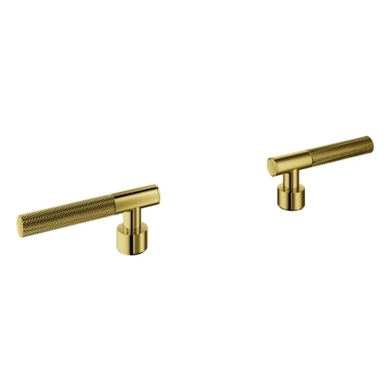 Grohe Hebelgriffe Atrio Private C. 48646 Raendelstruktur, Farbe gold Bild 1